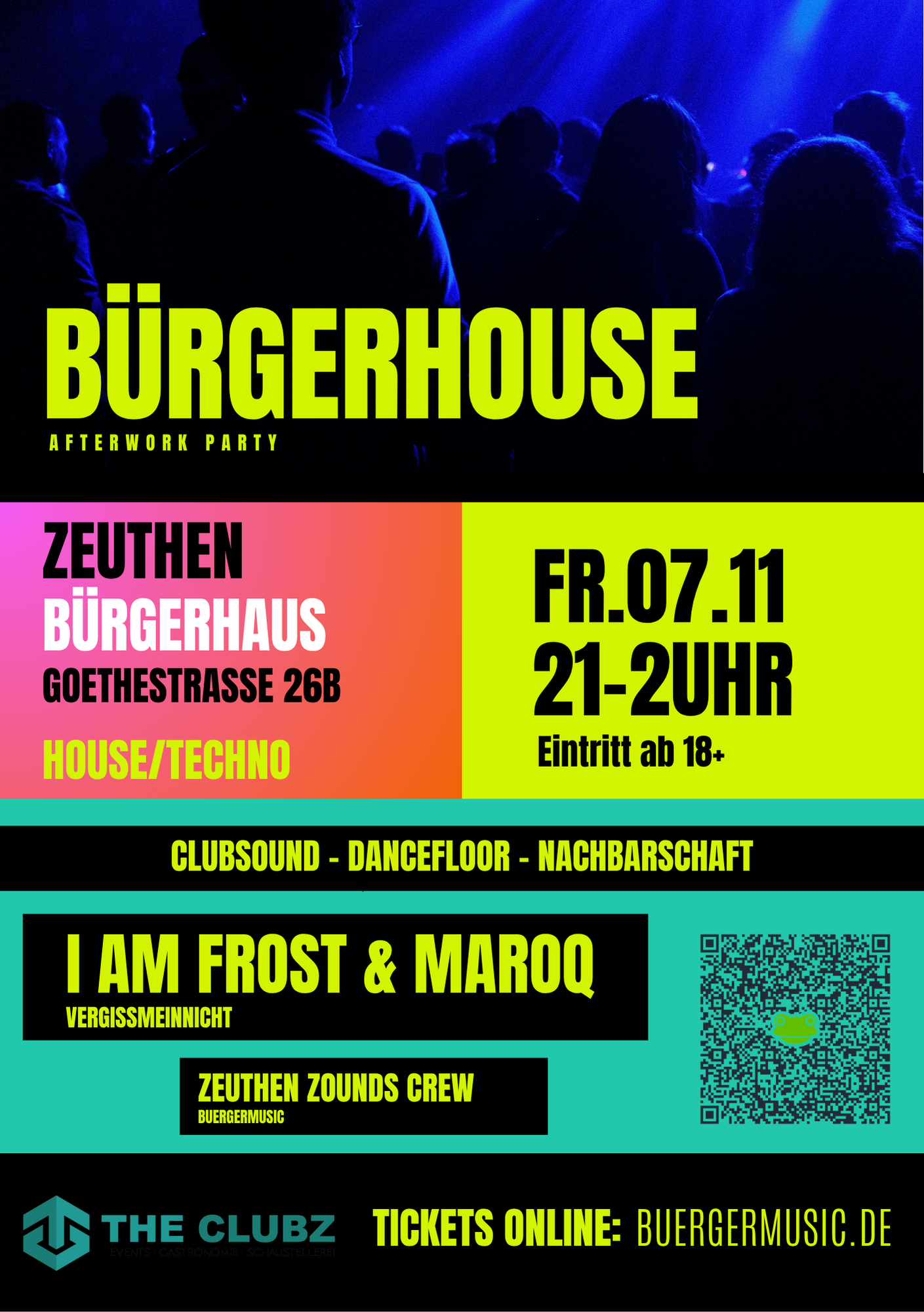 Bürgerhouse A5 Flyer Fr.07.11.2025 21-2Uhr